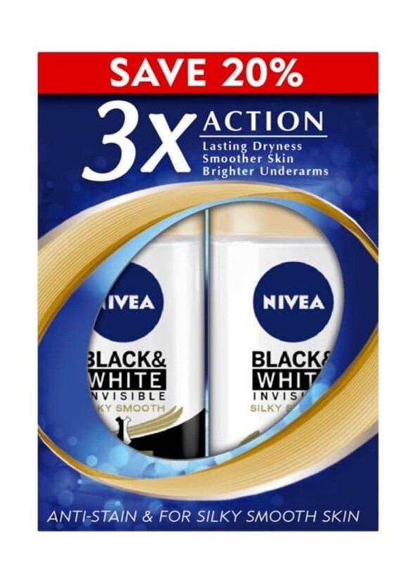 Nivea Black & White Invisible Silky Smooth Deodorant Roll-on