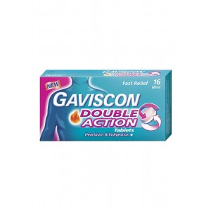 Gaviscon Double Action Tablet 250mg Chewable 16s