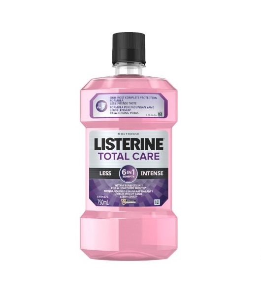Listerine Total Care Less Intense Mouthwash 750ml - healthybeauty365