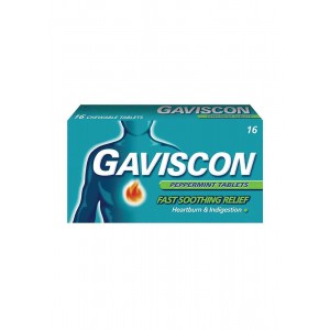Gaviscon Tablet Peppermint 250mg 16s