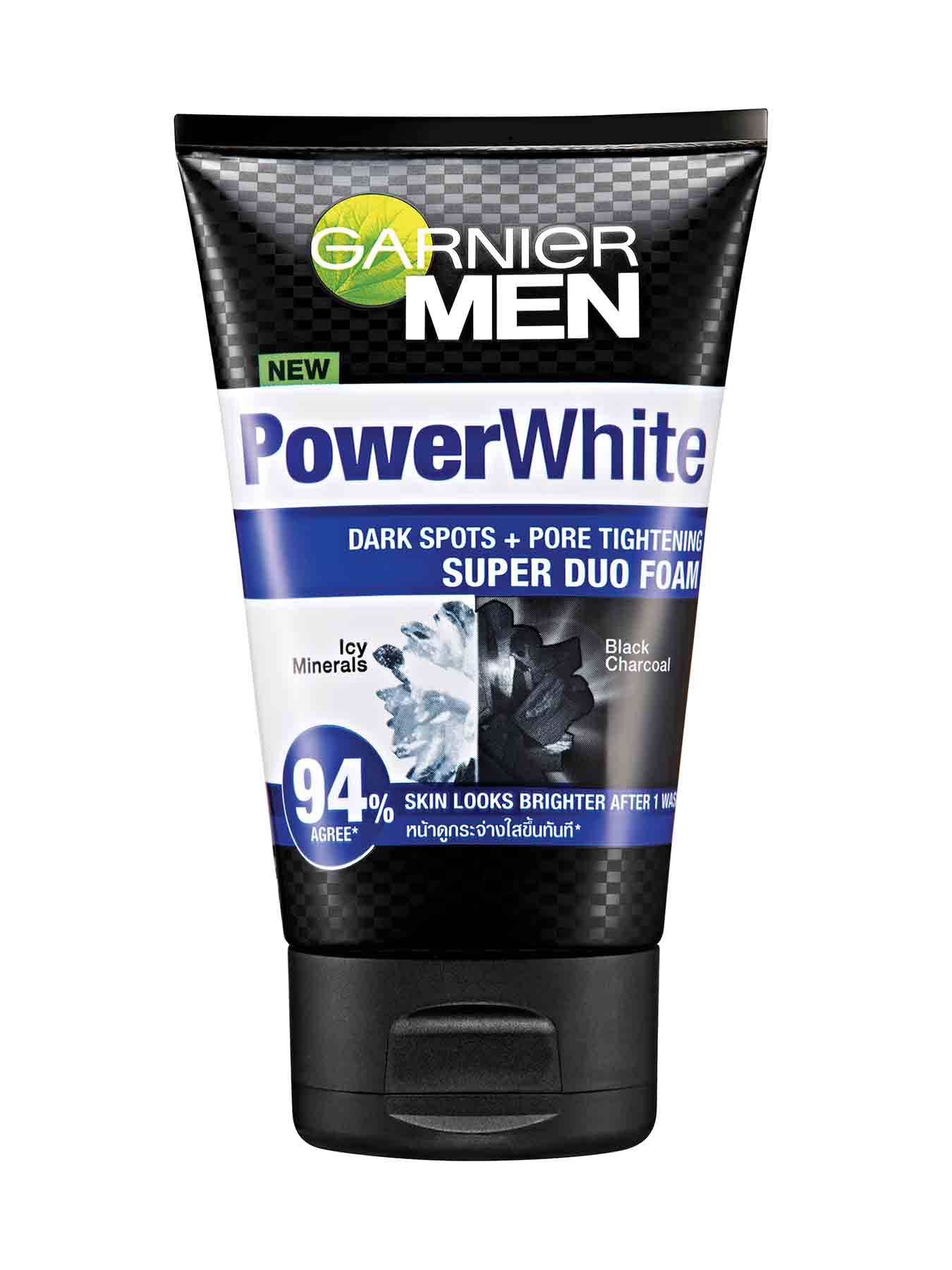 Garnier Men Power White Super Duo Foam 100ml healthybeauty365