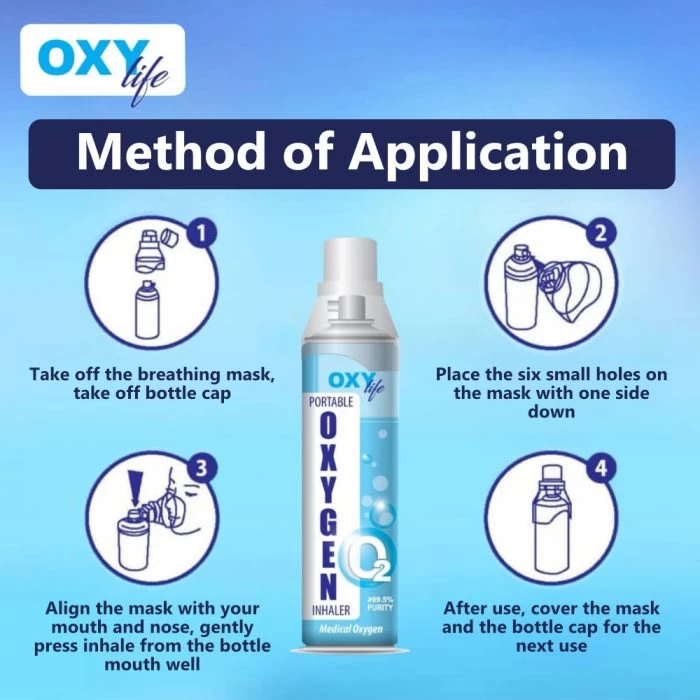 OXYlife Portable Oxygen Inhaler 600ml - Image 2