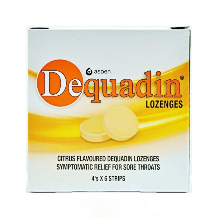 Dequadin Citrus Lozenges Box 6 strips x 4s