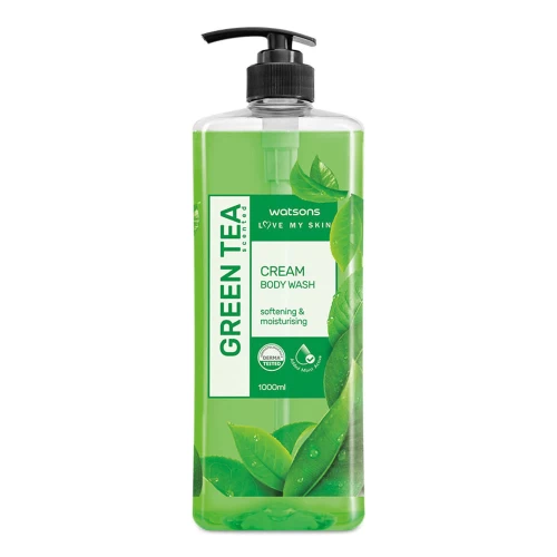 Watsons Cream Bath Green Tea 1L
