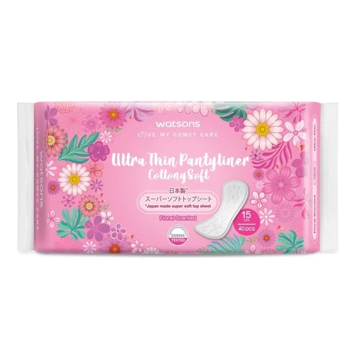 Watsons Ultra Thin Pantyliner Floral Scented 40s