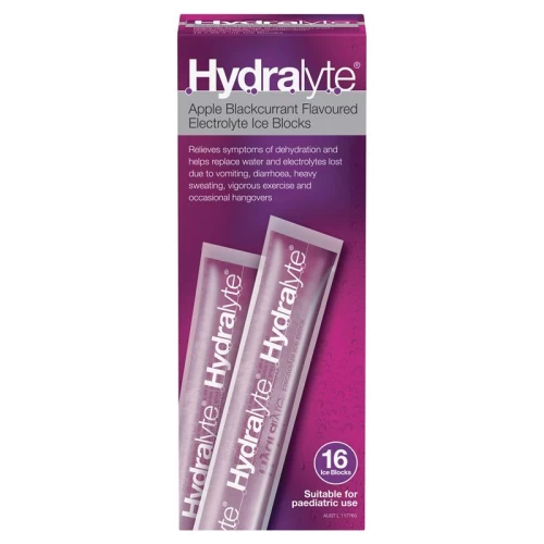 Hydralyte Ice Blocks Apple Blackcurrant 16s