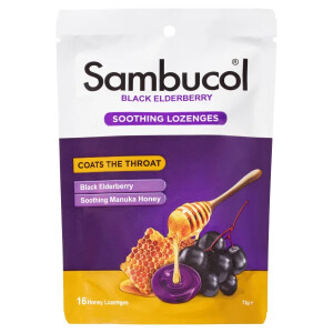 Sambucol Soothing Throat Lozenge Honey 16s