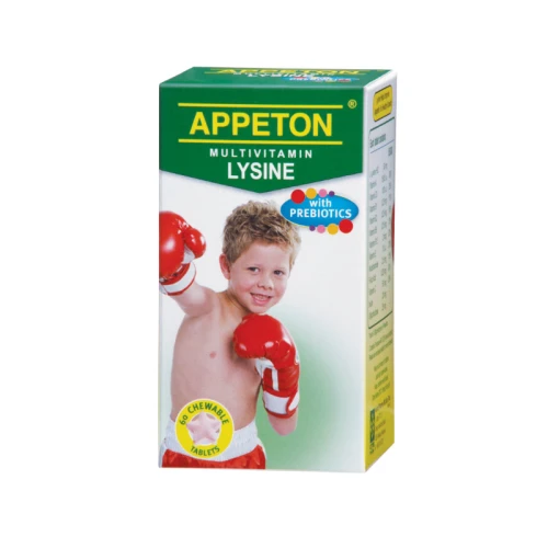 Appeton Multivitamin Lysine+Prebiotic Chewable Tablets 60s
