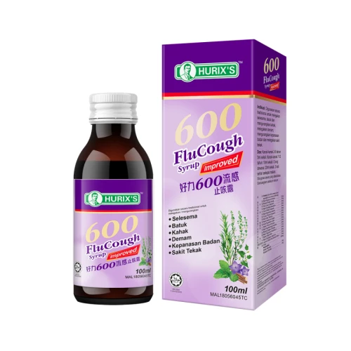 Hurix's 600 FluCough Syrub Improved 100ml