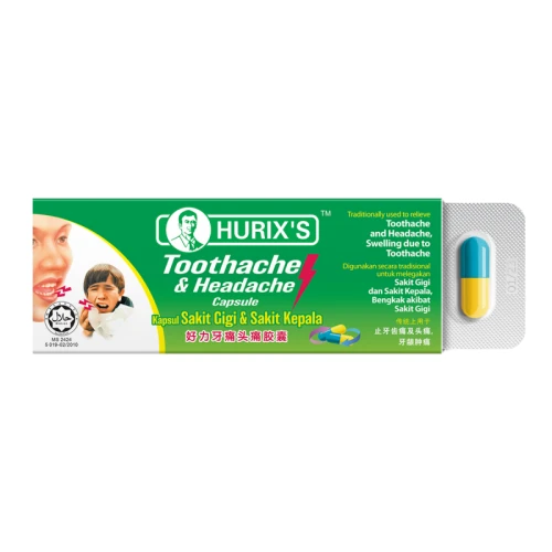 Hurix's Toothache & Headache Capsules 6s