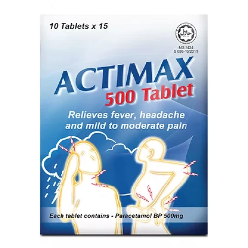ActiMax 500 Tablet 10 Tablets x 15