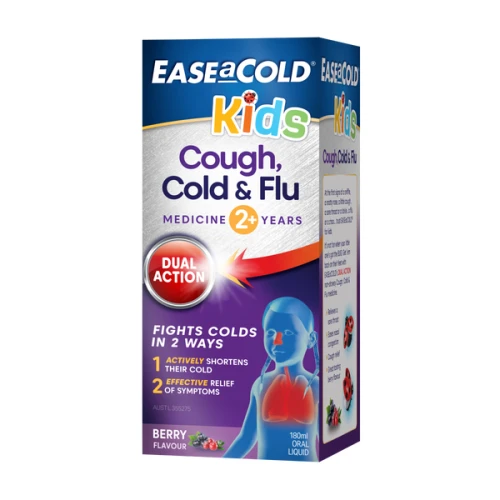 Ease a Cold Kids Cough Cold & Flu Liquid Berry Flavor 180ml