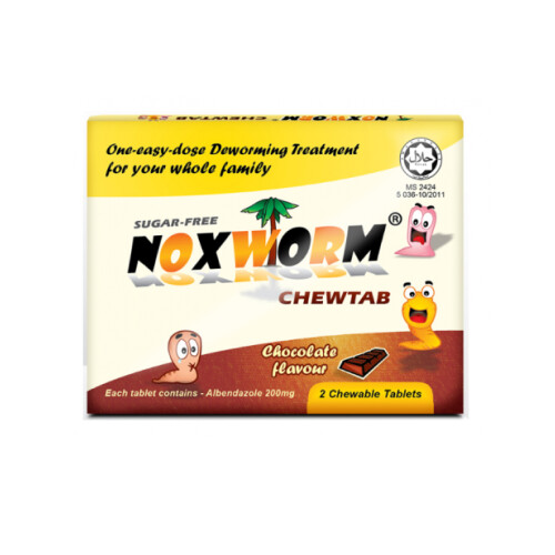 Noxworm Chewtab Chocolate Flavour 2 Chewable Tablets