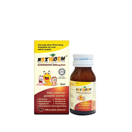 Noxworm Suspension 200mg/5ml Chocolate Flavour 10ml