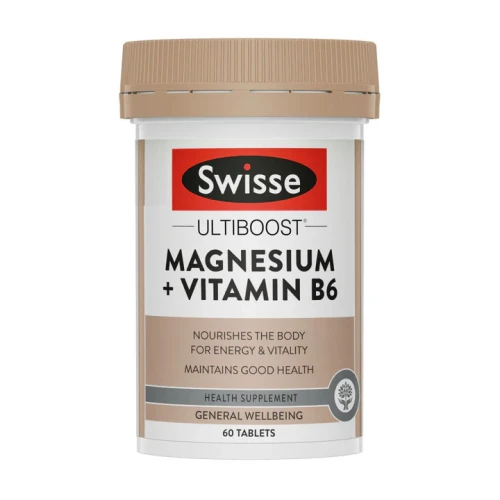 Swisse Ultiboost Magnesium + Vitamin B6 60s