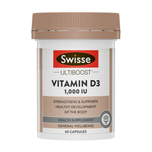 Swisse Ultiboost Vitamin D3 1,000IU 60s