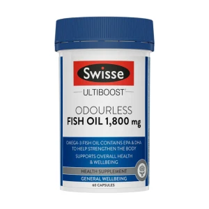 Swisse Ultiboost Odourless Fish Oil Concentrate 1,800mg 60s