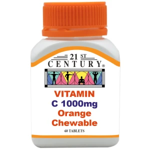 21st Century Vitamin C 1000mg Orange Chewable 60s