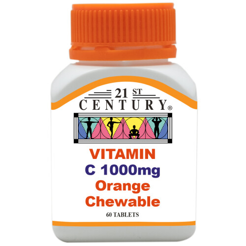 21st Century Vitamin C 1000mg Orange Chewable 60s