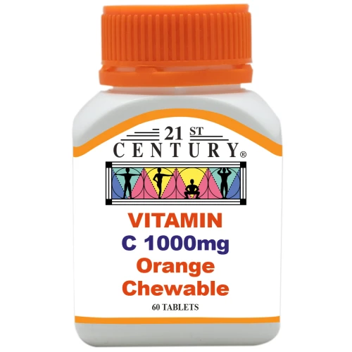 21st Century Vitamin C 1000mg Orange Chewable 60s