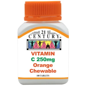 21st Century Vitamin C 250mg Orange Chewable 100s