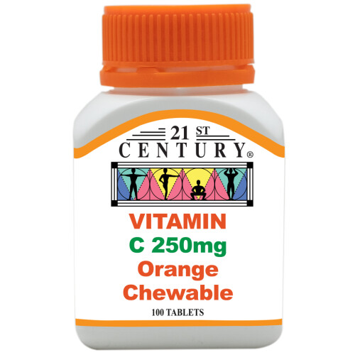 21st Century Vitamin C 250mg Orange Chewable 100s