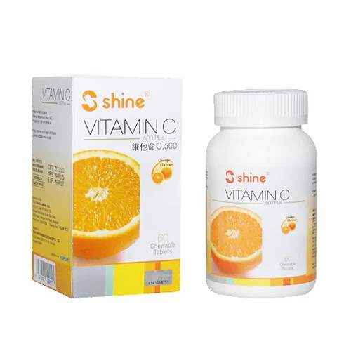 Shine Vitamin C-500 Plus Tablet Orange 60s