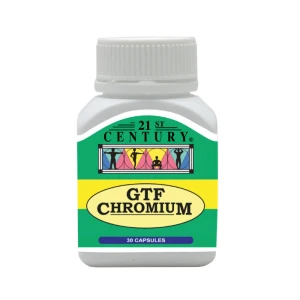 21st Century Chromium GTF 200mcg 30s