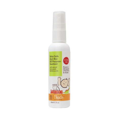 Buds Everyday Organics Baby Safe Anti-Bac All Purpose Sanitiser 60ml