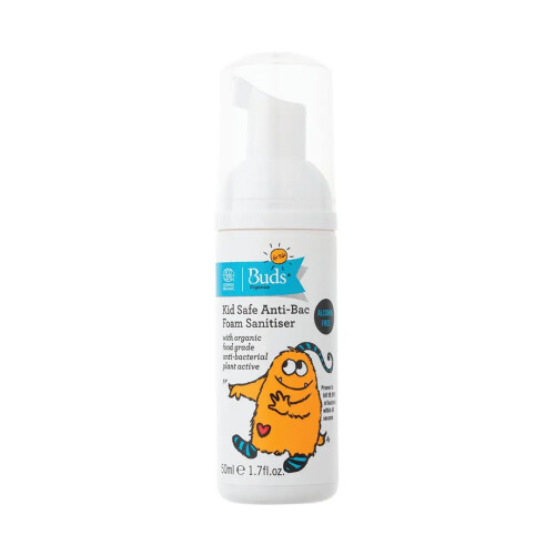 Buds For Kids Kid Safe Anti-Bac Foam Sanitiser 50ml