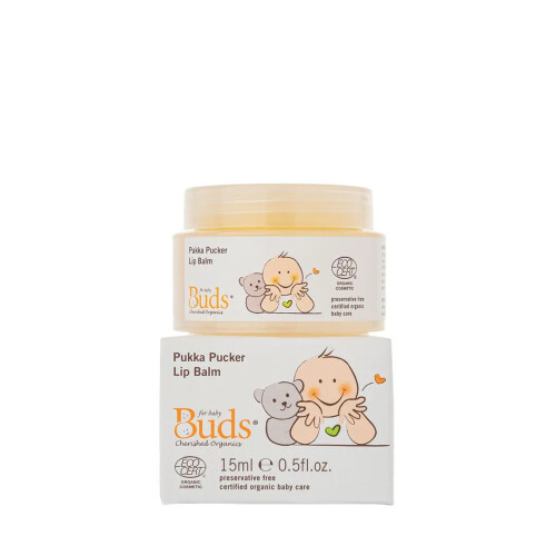 Buds Cherished Organics Pukka Pucker Lip Balm 15ml
