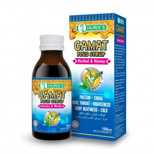 Hurix's Gamat Plus Syrup Herbal & Madu 100ml