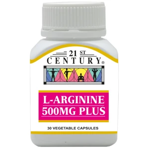 21st Century L-Arginine 500mg Plus 30s