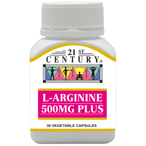 21st Century L-Arginine 500mg Plus 30s