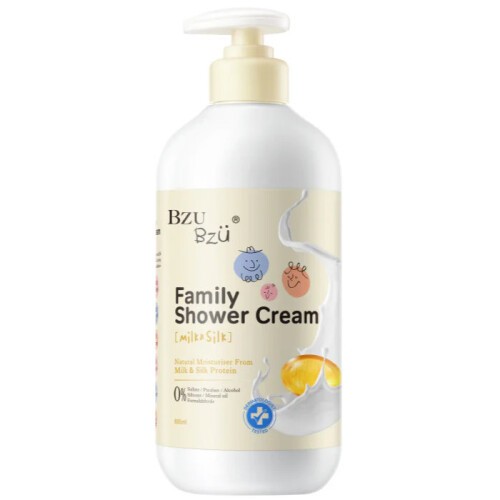 Bzu Bzu Family Shower Cream Milk+Silk 800ml