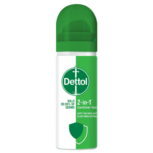 Dettol 2-in-1 Hand Sanitizer Spray 50ml