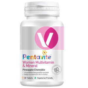 Pentavite Women Multivitamin & Mineral Pineapple Chewable 30s
