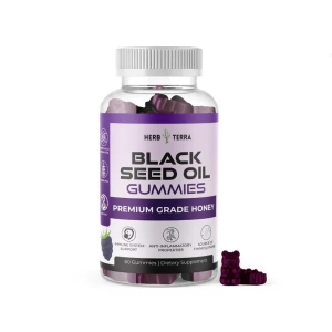 Herb Terra Black Seed Oil Gummies Premium Grade Honey 60s