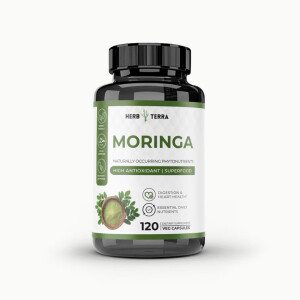 Herb Terra Moringa Leaf Powder 1000mg 120s
