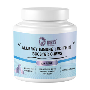 iPET'S Allergy Immune Lecithin Booster Chews Duck Flavor 300g