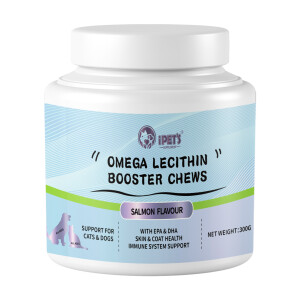 iPET'S Omega Lecithin Booster Chews Salmon Flavour 300g