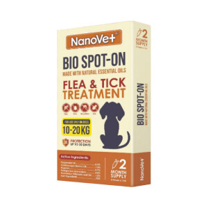 Nanovet Bio Spot-On Flea and Tick Treatment For Dog 10-20Kg