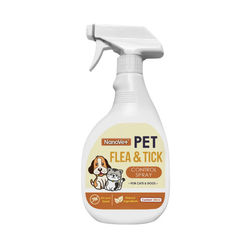 Nanovet Flea And Tick Control Spray 500ml