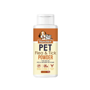 Nanovet Pet Flea And Tick Powder 80ml