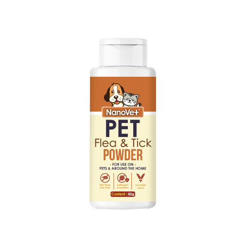 Nanovet Pet Flea And Tick Powder 80ml