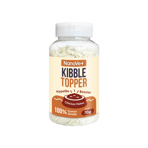 Nanovet Pet Kibble Topper Appetite Booster Chicken Flakes 70g