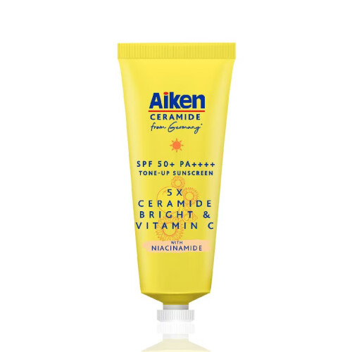Aiken 5X Ceramide Bright & Vitamin C Tone-Up Sunscreen SPF50+ PA++++ 25g