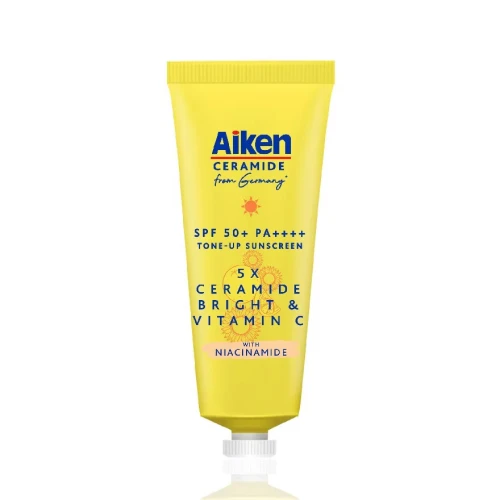 Aiken 5X Ceramide Bright & Vitamin C Tone-Up Sunscreen SPF50+ PA++++ 25g