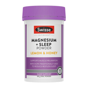 Swisse Ultiboost Magnesium + Sleep Powder Lemon & Honey 180g
