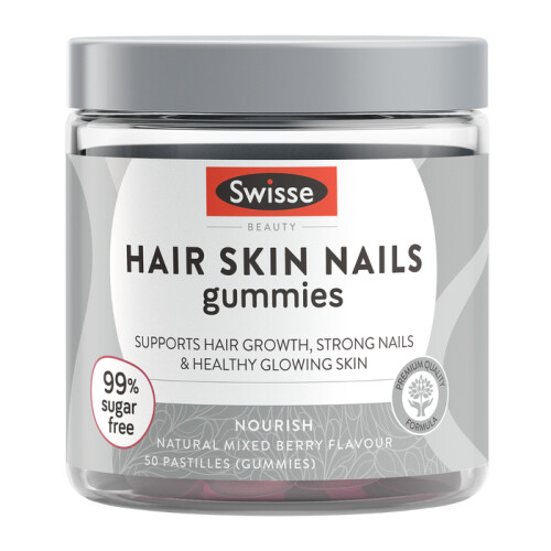 Swisse Beauty Hair Skin Nails Gummies 99% Sugar Free 50s